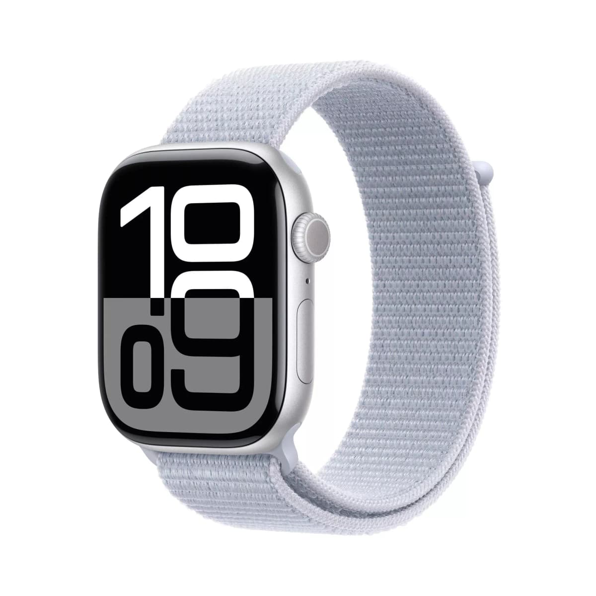 Apple Watch Series 10 GPS 46mm Rose Gold Aluminium Case with Plum Sport Loop - ONESIZE
