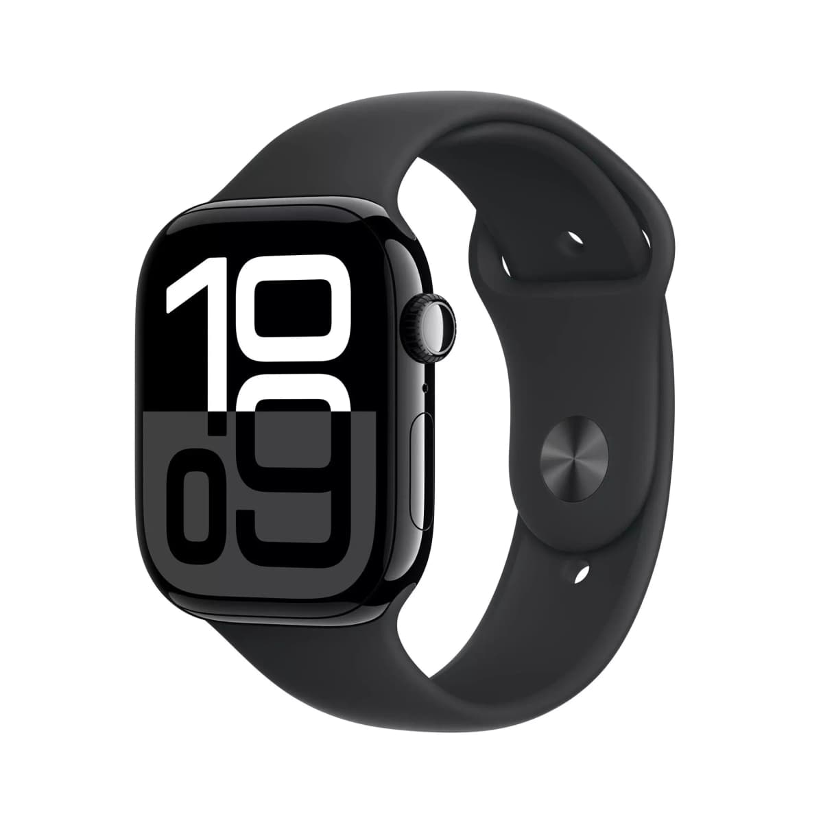 Apple Watch Series 10 46mm (GPS + Cellular) Jet Black Aluminum Case Black Sport Band S/M