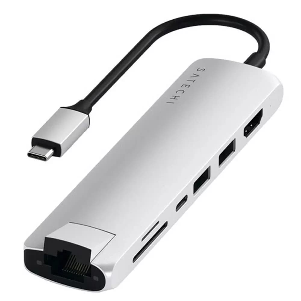 Satechi Slim USB-C - HDMI-USB-C-Lan-2USBA-Sd