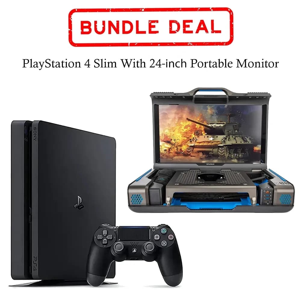PS4 Slim 1TB + Gaems Guardian Pro XP 24″ Portable Gaming Bundle