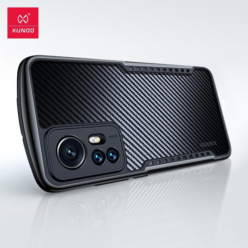 Xiaomi 12 Carbon fiber Pattern Bumper Case by XUNDD®️