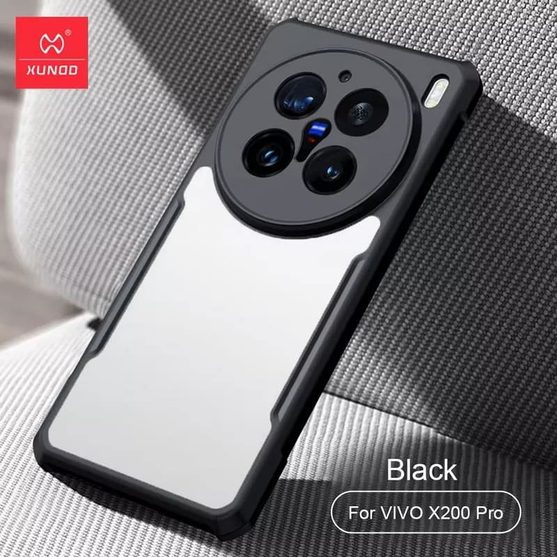 Vivo X200 Pro Transparent Bumper Case by XUNDD®️