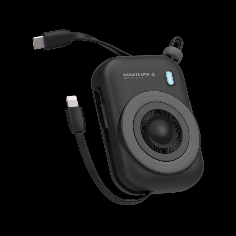 PAWA WonderMini 10000mAh Magsafe Powerbank 22.5W with Built-in Bidirectional Charging USB-C and Lightning Cable