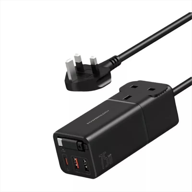 Powerology Desktop Charging Station – Black (PWCUQC040)