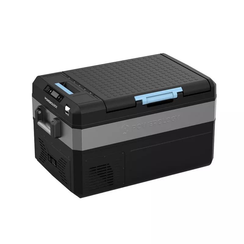 Powerology Smart Solar Recharge Fridge And Freezer Versatile Cooler For Outdoor Adventure 55L (PPFA55LBK)