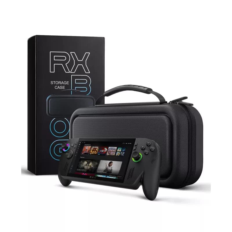 CoBak Carrying Case for ASUS ROG Xbox Ally X & ROG Xbox Ally, Ultra Premium EVA Large Capacity Travel Pouch with 10 Game Cartridges, Screen Protective Cover, Accessories Storage Bag