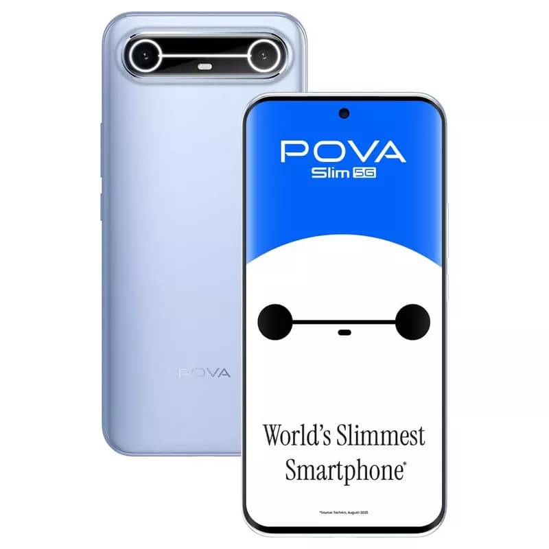 TECNO POVA Slim 5G Dual SIM, 256GB Memory, 16GB RAM (8GB+8GB Extended RAM) Phone (Global Version)