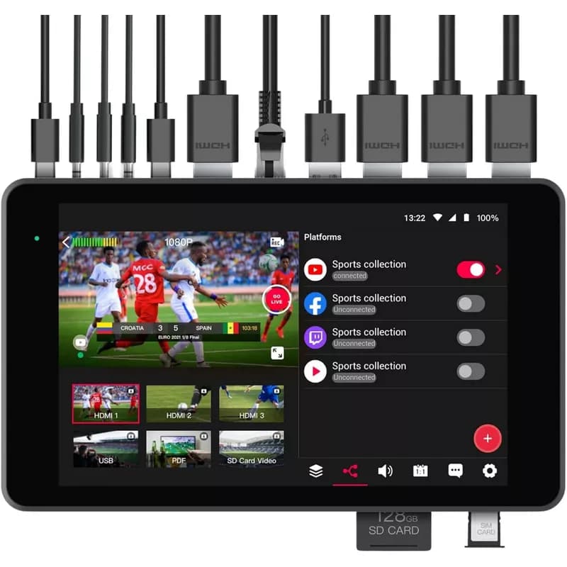 YOLOLIV YoloBox Pro, The Ultimate All-in-one Portable Multi-Cam Live Streaming & Switching System