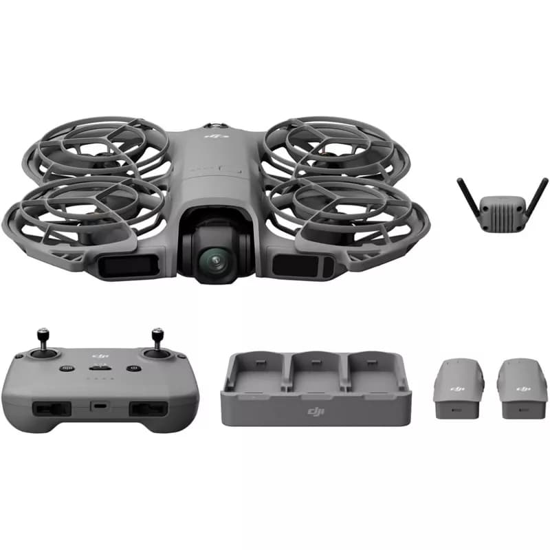DJI Neo 2 Fly More Combo With RC-N3 Remote Controller, Stable Transmission With Digital Transceiver, 4K Drone for Beginners, 3 Batteries