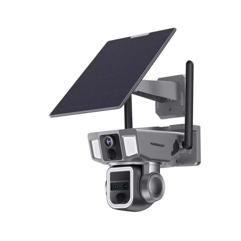 Powerology 4G/WiFi 360° Dual Lens Outdoor Camera
