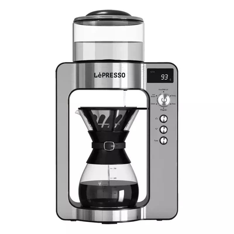 Lepresso Artisan Brew Automatic Pour Over Brewing with Rotating Drip and Customized Settings