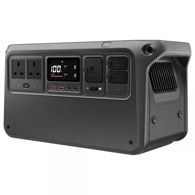 DJI Power 1000 V2 Portable Power Station, 1024Wh LFP Battery, Compact Size, 2600W Stable Output, 0-80% Recharge in 37 Mins, Electric Generator for Home, Camping, RVs, Off-Grid