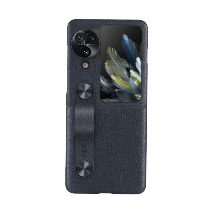 Oppo Find N3 Flip Hand Strap Leather Case Cover