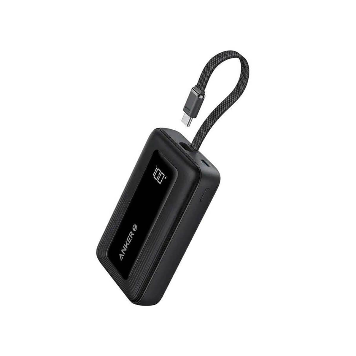 Anker Zolo Power Bank (10K, 30W, Built-In USB-C Cable) A1688H11