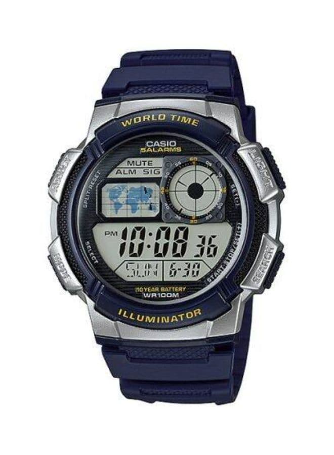Casio Men's Watch, Digital Display and Resin Strap - AE-1000W-2A