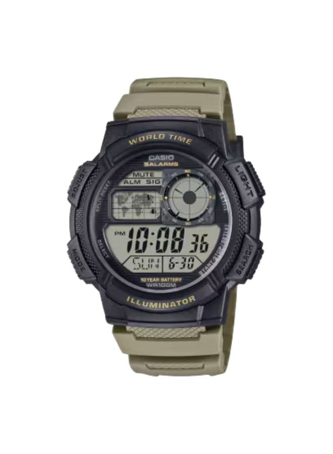 Casio Men's Watch, Digital Display and Resin Strap - AE-1000W-5AVDF