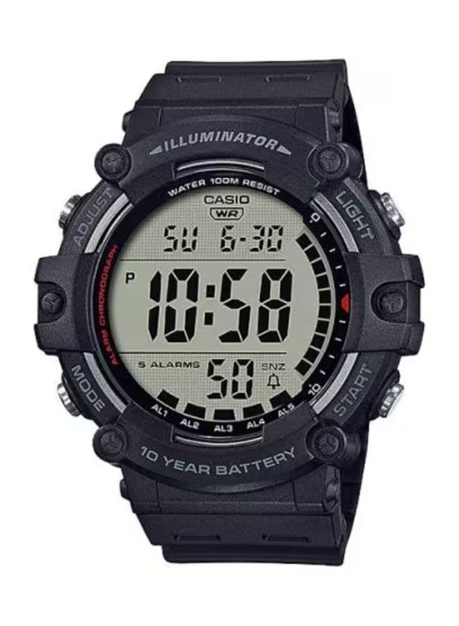 Casio Men's Watch, Digital Display and Resin Strap - AE-1500WH-1AVDF