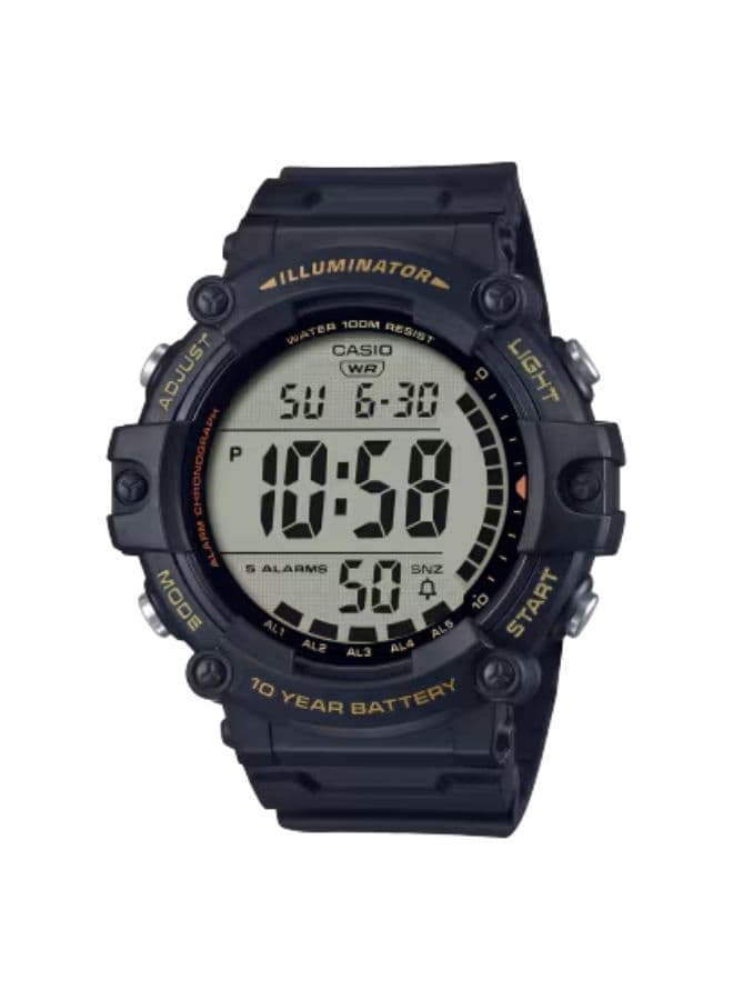 Casio Men's Watch, Digital Display and Resin Strap - AE-1500WHX-1AVDF