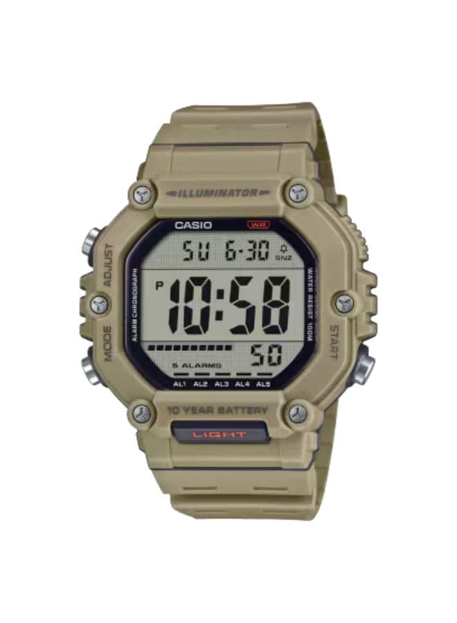 Casio Men's Watch, Digital Display and Resin Strap - AE-1600H-5AVDF