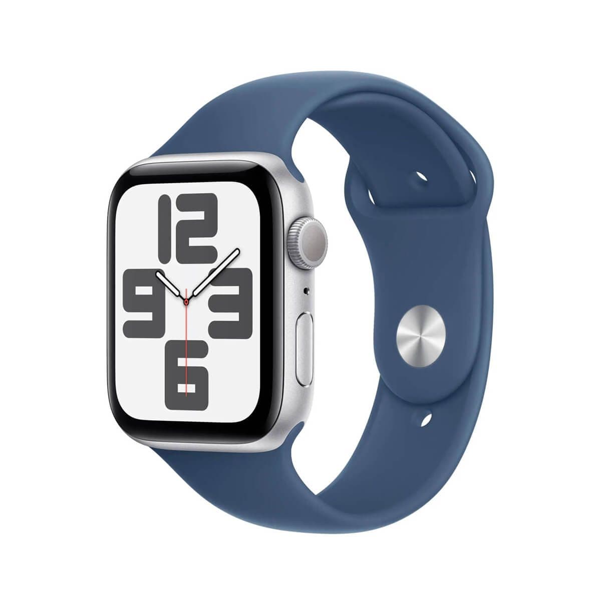Apple Watch SE Gen 2 44mm (GPS) Silver Alunminum Case Denim Sport Band M/L