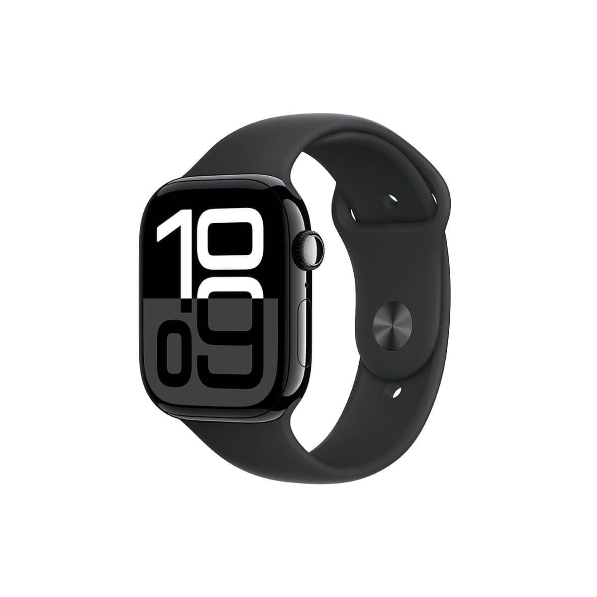 Apple Watch Series 10 42mm (GPS) Jet Black Aluminum Black Sport Band S/M