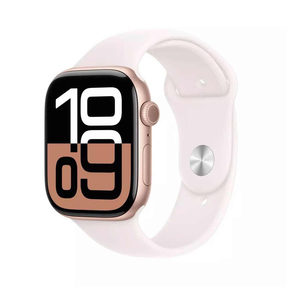 Apple Watch Series 10, 46mm, Silver Aluminium Case, Denim Sport Band (GPS)