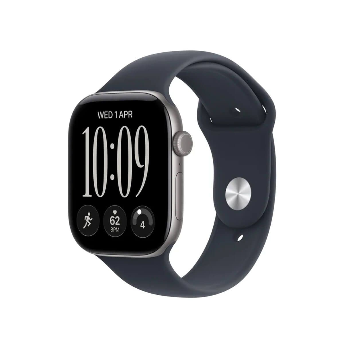 Apple Watch Series 12 42mm (GPS) Space Gray Aluminum Casw with Navy Blue Sport Band M/L