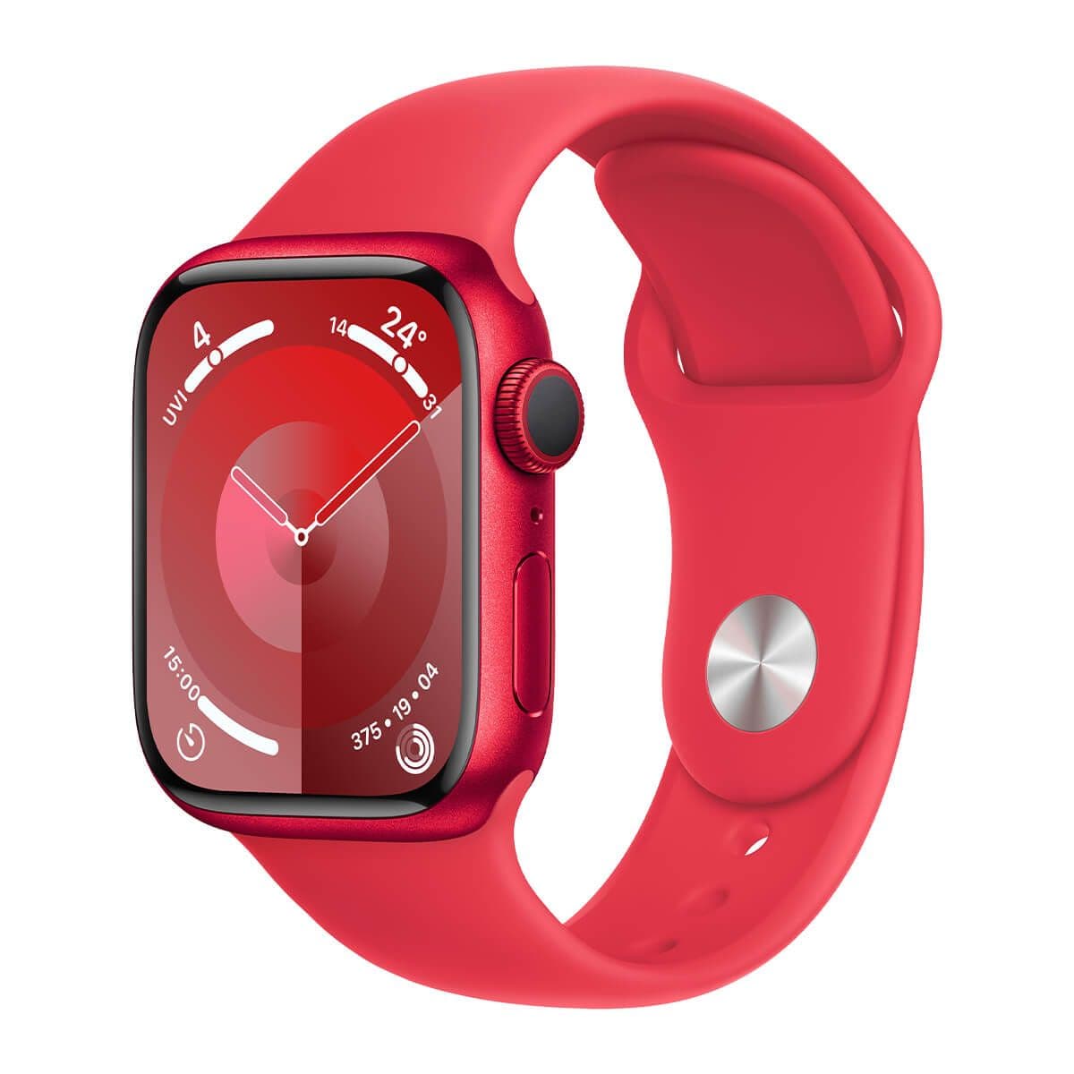 Apple Watch Series 9 45mm (GPS) (PRODUCT)RED Aluminum Case Red Sport Band S/M