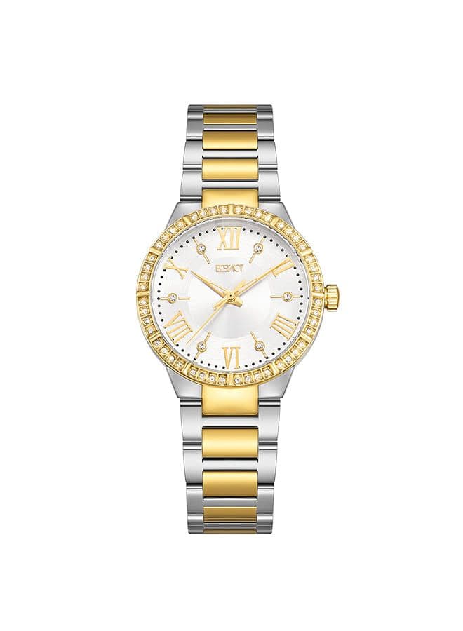 Ecstacy Women's Watch, Analog Display and Stainless Steel Strap - E23514-TBTS
