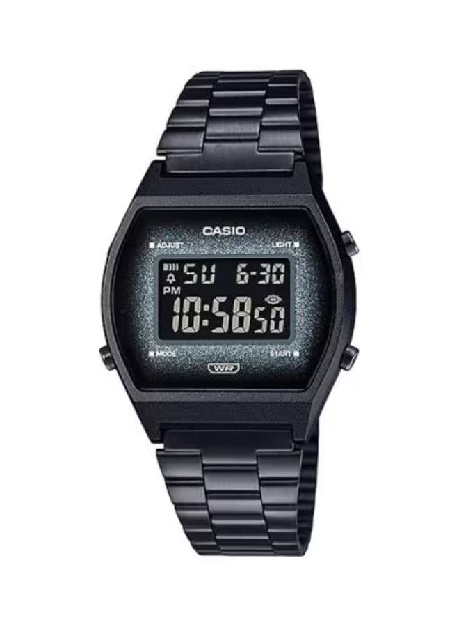 Casio Unisex Watch, Digital Display and Stainless Steel Strap - B-640WBG-1BDF