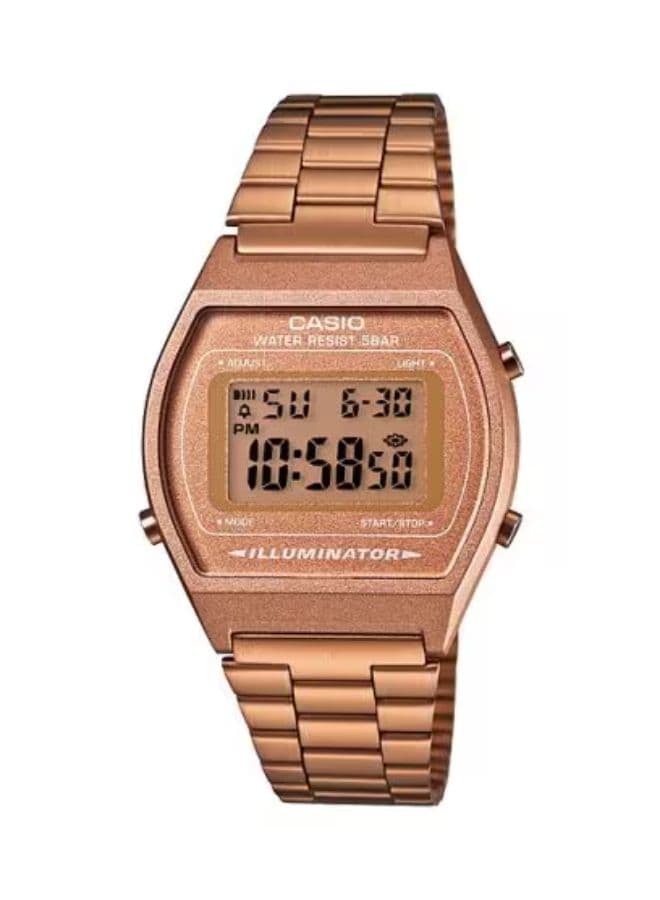 Casio Men's Watch, Digital Display and Stainless Steel Strap - B640WC-5A