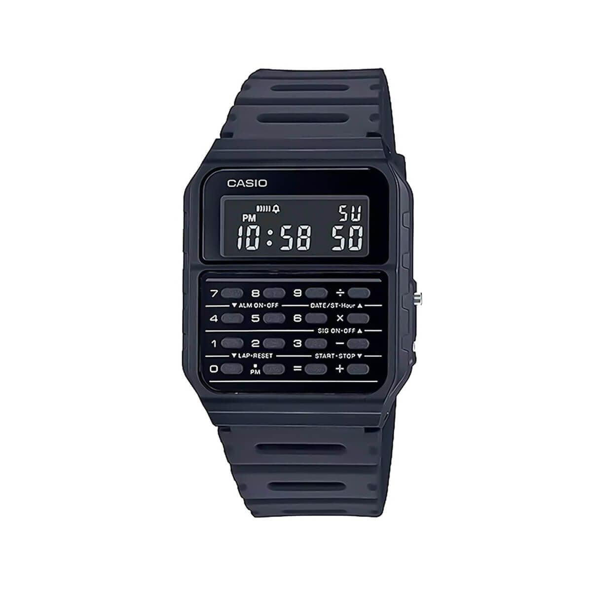 Casio Men's Black Digital Resin Strap Watch - CA-53WF-1BDF