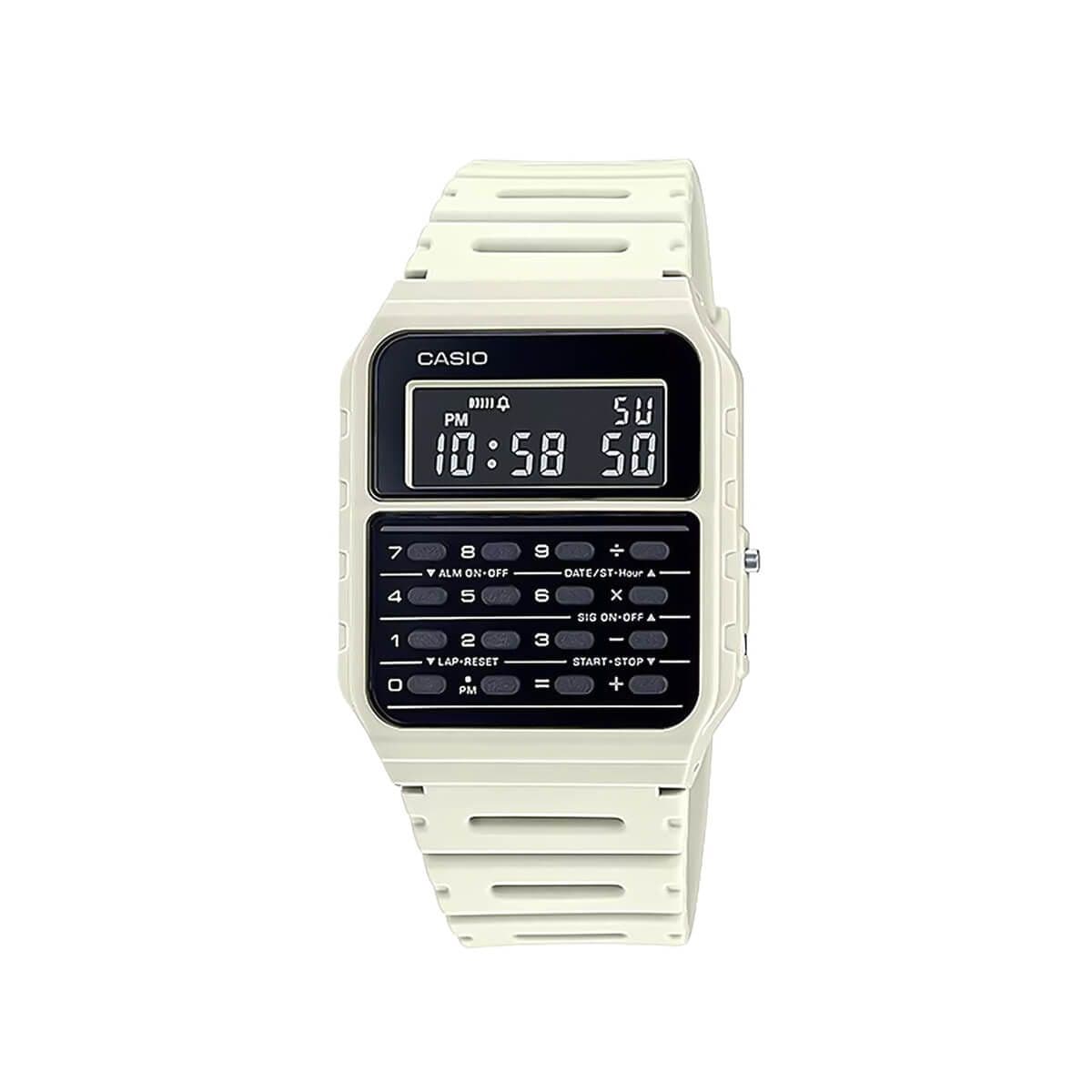 Casio Men's White Digital Resin Strap Watch - CA-53WF-8BDF