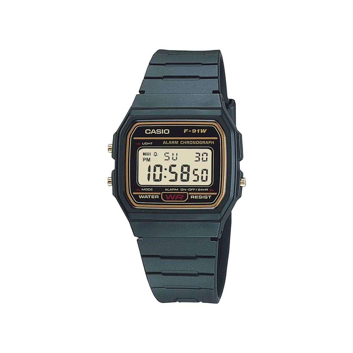 Casio Youth Digital Clear Watch Unisex F-91WG-9QDF