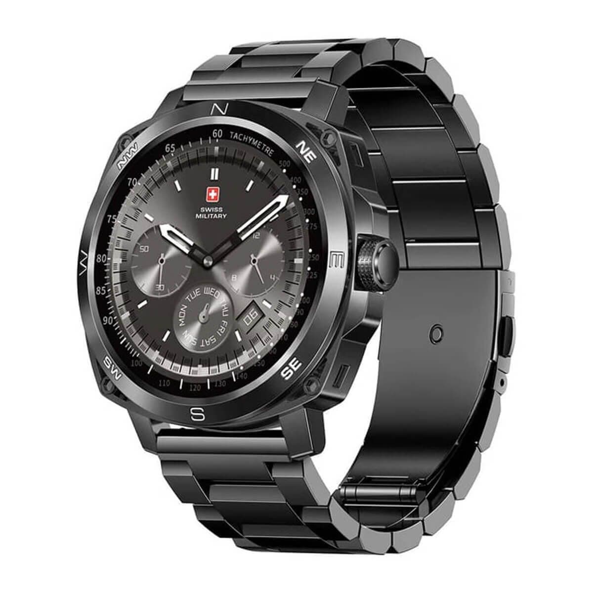 Swiss Military DOM 4 Smartwatch Gun Metal Frame Gun Metal Strap