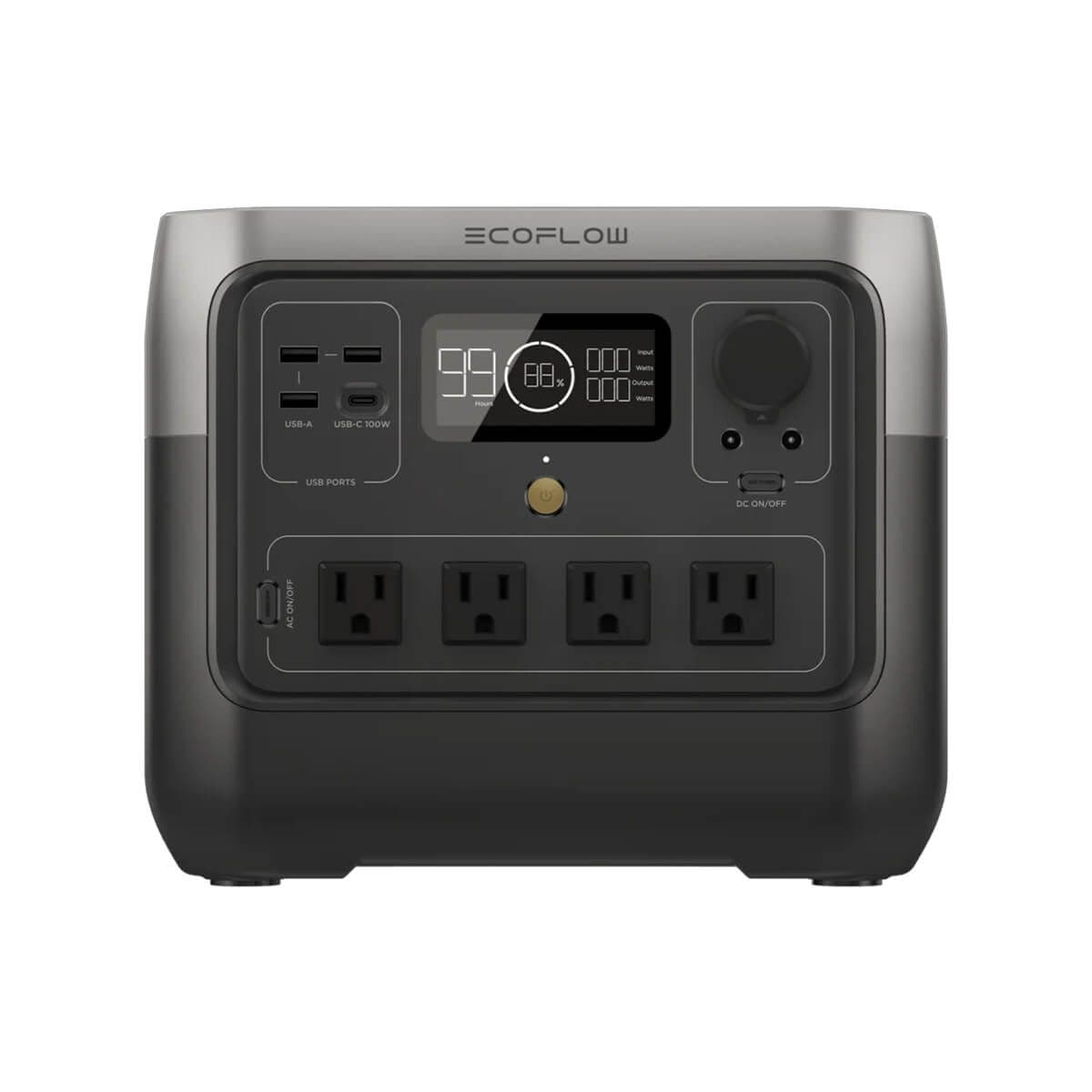EcoFlow RIVER 2 Pro Portable Power Station - 768Wh / 100W / USB-C / USB-A