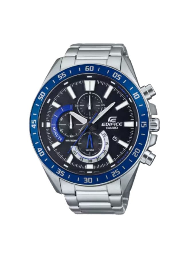 Casio Men's Watch, Chronograph Display and Stainless Steel Strap - EFV-620D-1A2VUDF