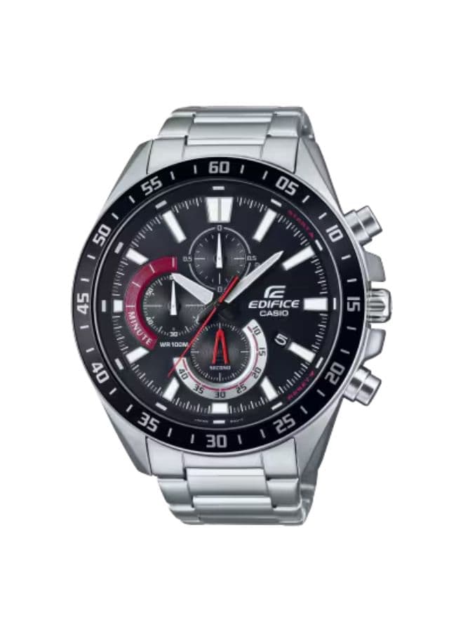 Casio Men's Watch, Chronograph Display and Stainless Steel Strap - EFV-620D-1A4VUDF
