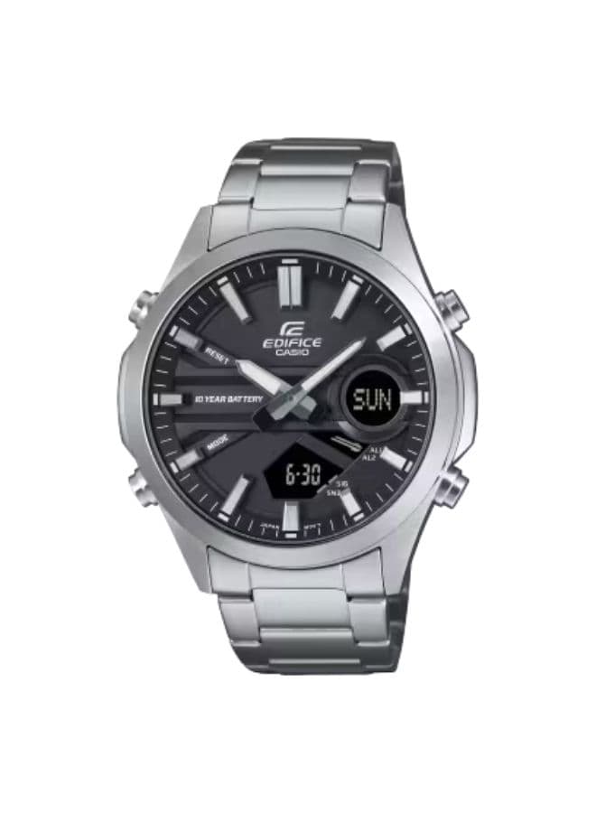 Casio Men's Watch, Analog-Digital Display and Stainless Steel Strap - EFV-C120D-1ADF