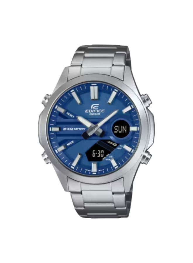 Casio Men's Watch, Analog-Digital Display and Stainless Steel Strap - EFV-C120D-2ADF