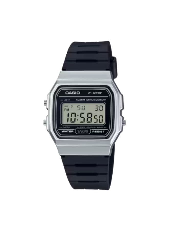 Casio Men's Watch, Digital Display and Resin Strap - F-91WM-7A