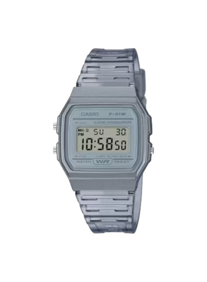 Casio Unisex Watch, Digital Display and Resin Strap - F-91WS-8DF