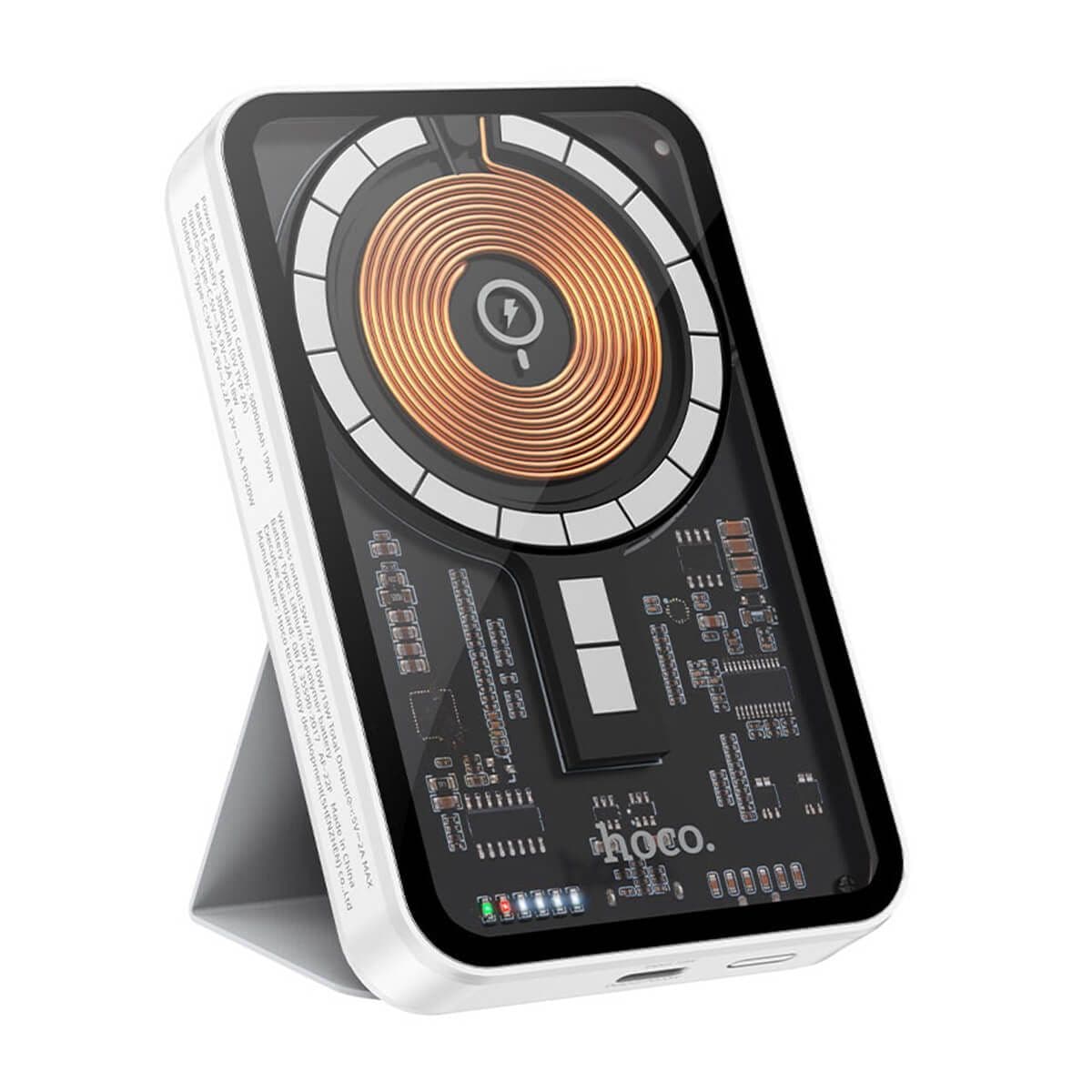 Hoco Q10 Transparent Magnetic Wireless Charging 5000mAh Power Bank