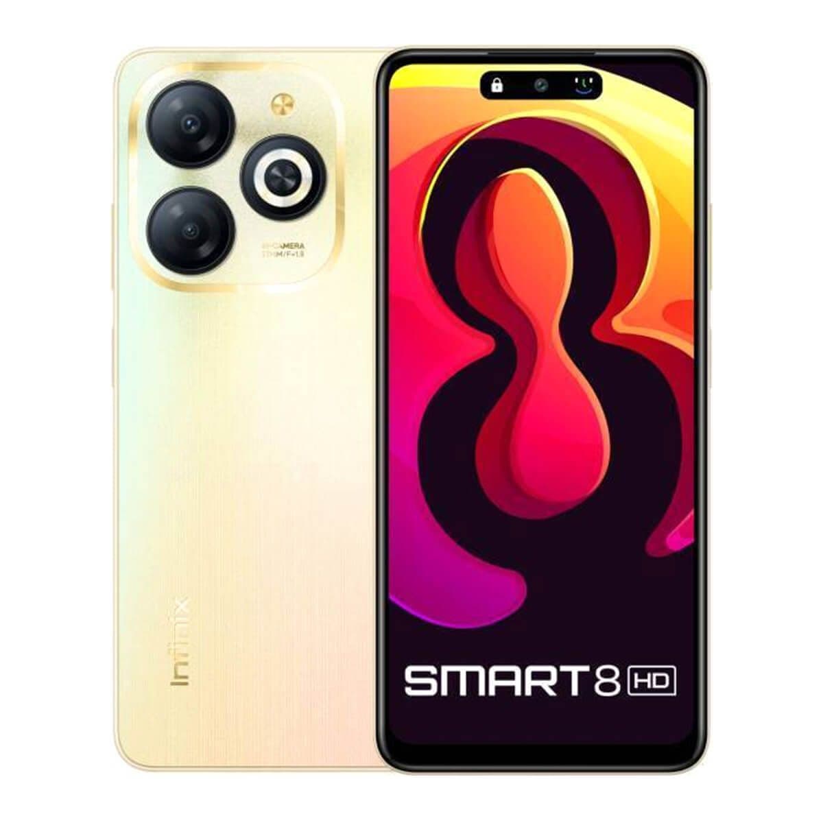 Infinix Smart 8 (4GB RAM + 128GB Memory) - Shiny