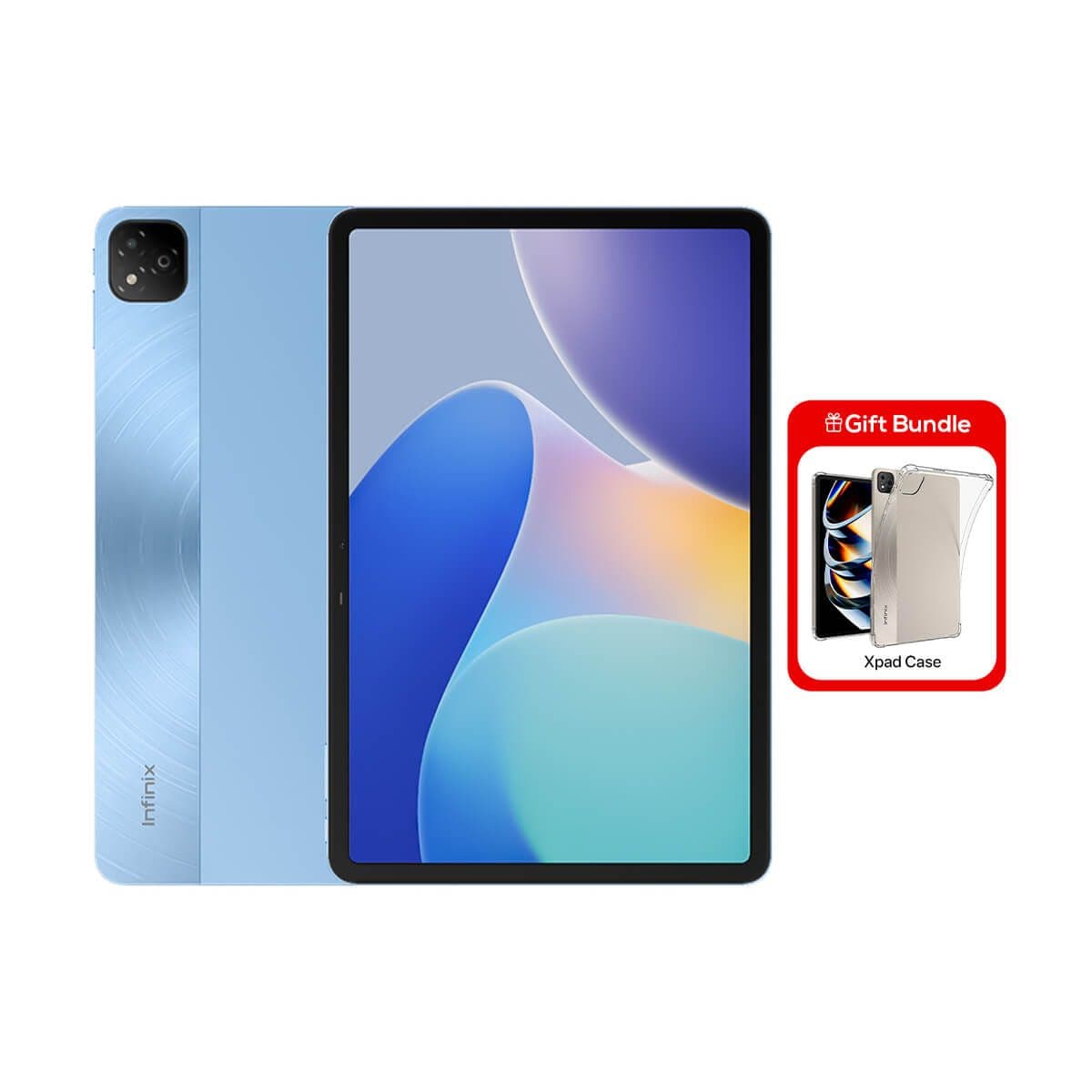 Infinix Xpad Wi-Fi (4GB RAM + 128GB Memory) - Frost Blue with Xpad Case