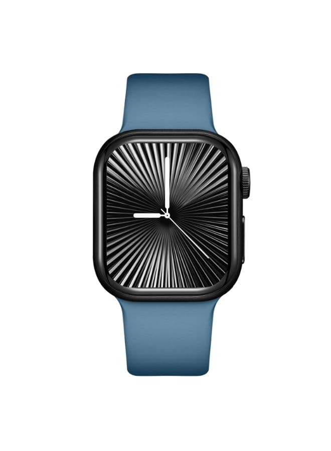 Kenneth Scott Smart Watch Square Green silicon strap with interchangeable Blue Silcione strap 42mm