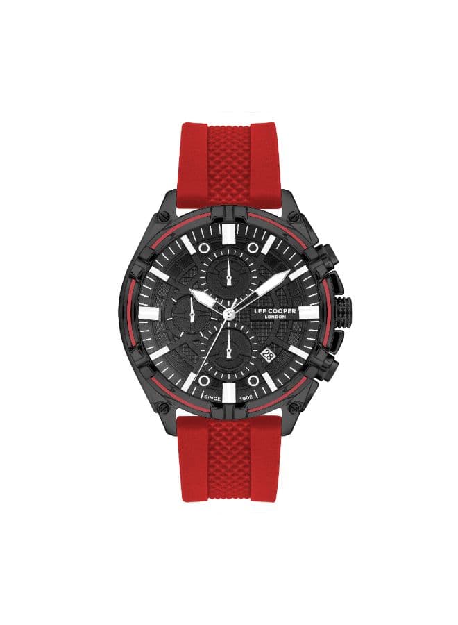 Lee Cooper Men's Watch, Multi Function Display and Silicone Strap - LC07545.658
