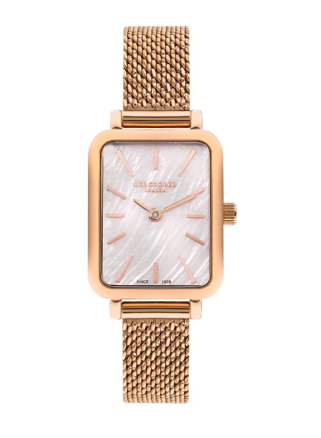 Lee Cooper Women's Analog Beige MOP Dial Watch - LC07815.420