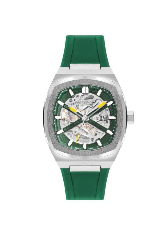 Lee Cooper Men's Watch, Automatic Display and Silicone Strap - LC07902.377
