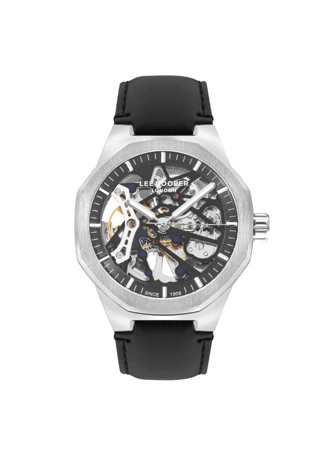 Lee Cooper Men's Watch, Automatic Display and Leather Strap - LC07904.351